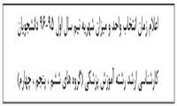 اعلام زمان انتخاب واحد و میزان شهریه نیم سال اول 95-96 دانشجویان